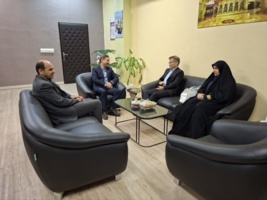 حضور رئیس و معاون پارک ملی علم و فناوری کشاورزی و منابع طبیعی کشور در مرکز تحقیقات و آموزش کشاورزی و منابع طبیعی خراسان رضوی